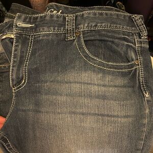 Maurices Blue Denim Jeans with White Trim